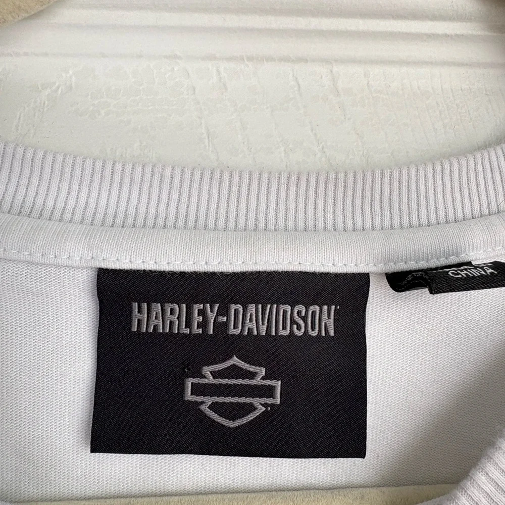 Harley-Davidson White and Black Graphic Long Sleeve - Picture 7 of 10